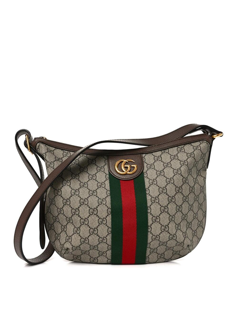 Gucci Gg Supreme Web Small Ophidia Half #343784G12B